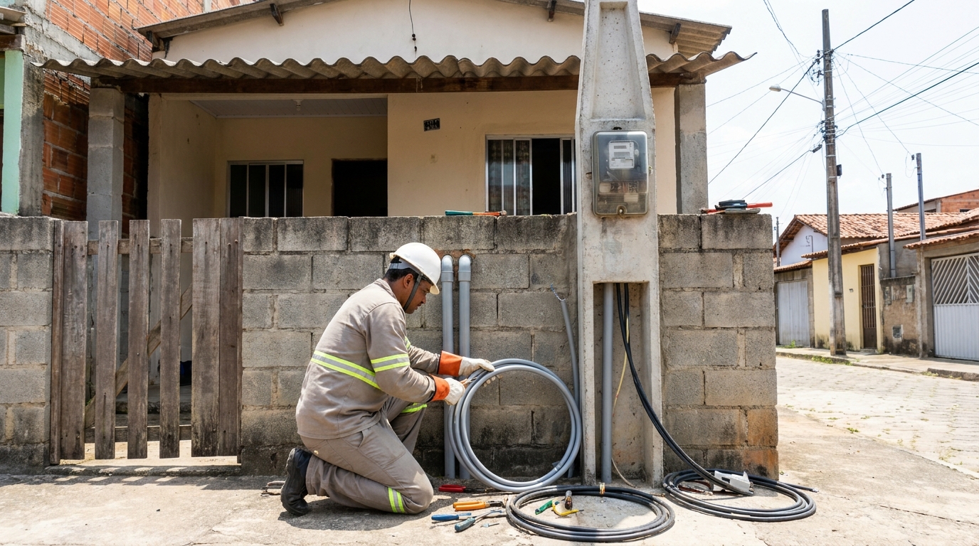 Instalação de Poste Padrão em Divinópolis‑MG